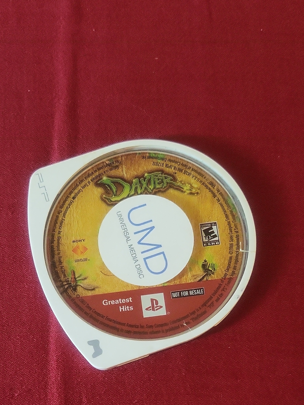 Sony PSP Daxter UMD Disc - Gold/White